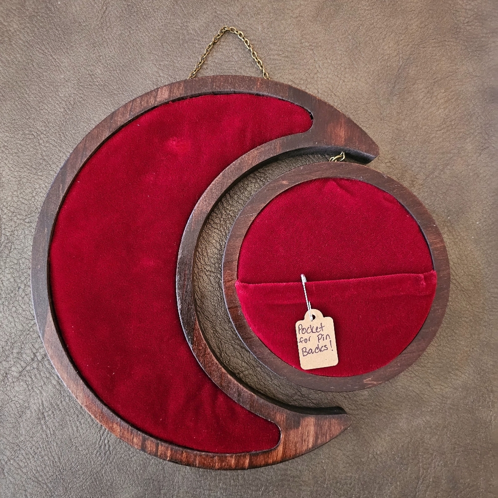 Crescent Moon and Sun Pin Board